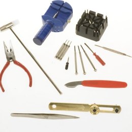 Kit economico 16 attrezzi da orologiaio / Entry level watchmaker 16 tools kit