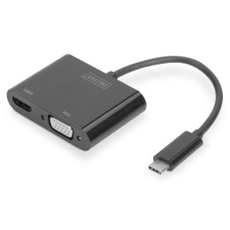 USB C to VGA/HDMI Adapter Digitus DA-70858