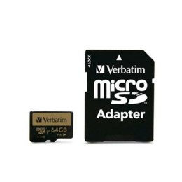 Micro SD Memory Card with Adaptor Verbatim Pro+
