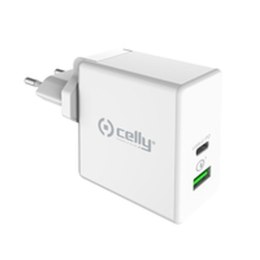 Battery charger Celly TCUSBC45WWH White