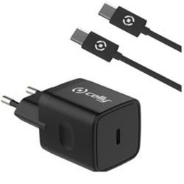 Wall Charger Celly PLTC1C20WTYPEC Black 20 W
