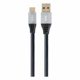 USB A to USB C Cable DCU Black (1,5M)