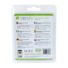 USB to Ethernet Adapter Techly 107630 15 cm