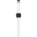 Unisex Watch Casio VINTAGE COLLECTION - TRANSPARENT BAND - BLACK Black Silver (Ø 36 mm)