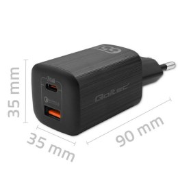 Wall Charger Qoltec 50766 Black