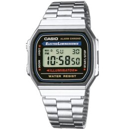 Unisex Watch Casio A168W-1 Black Silver (Ø 36 mm)