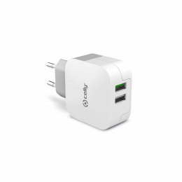 Battery charger Celly TC2USBTURBO White