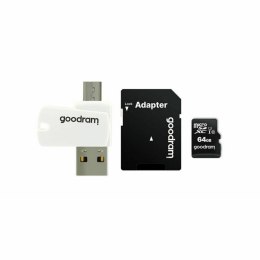 Micro SD Memory Card with Adaptor GoodRam M1A4 All in One Black 128 GB UHS-I
