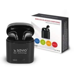 In-ear Bluetooth Headphones Savio TWS-02 Black Graphite