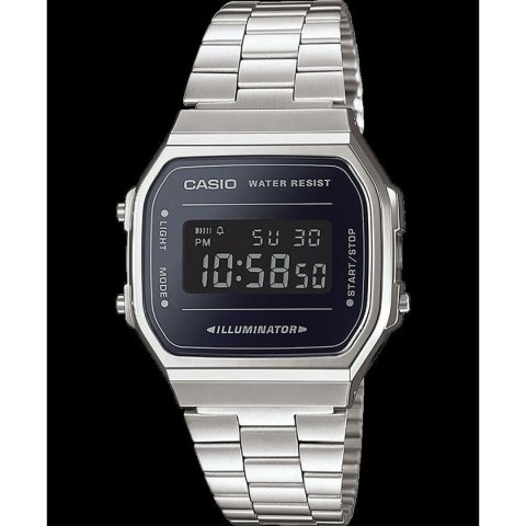 Men's Watch Casio A168WEM-1EF Black Silver (Ø 34 mm)