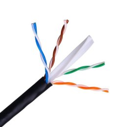 UTP Category 6 Rigid Network Cable NANOCABLE 10.20.0504-EXT-BK Black 305 m
