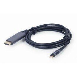 USB-C to HDMI Cable GEMBIRD CC-USB3C-HDMI-01-6 Black Grey 1,8 m