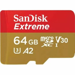 Micro SD Memory Card with Adaptor SanDisk Extreme 64 GB