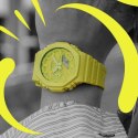 Unisex Watch Casio G-Shock GA-2100-9A9ER Yellow (Ø 44,5 mm)