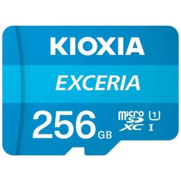 Micro SD Memory Card with Adaptor Kioxia Exceria UHS-I Class 10 Blue - 256 GB