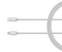 Kanex Premium DuraBraid USB-C to Lightning Cable (Silver)