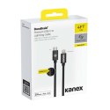 Kanex Premium DuraBraid USB-C to Lightning Cable (Silver)