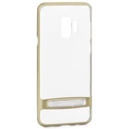 Mercury Dream Bumper - Case for Samsung Galaxy S9 with metal stand (Gold)