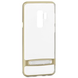 Mercury Dream Bumper - Case for Samsung Galaxy S9+ with metal stand (Gold)