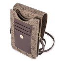 Guess 4G Uptown Wallet Phone Bag (Brown)