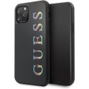 Guess Double Layer Glitter Case - Case for iPhone 11 Pro Max (Black/Multicolor)