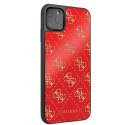 Guess Double Layer Glitter Case Peony G - Case for iPhone 11 Pro Max (Red)