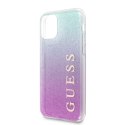 Guess Glitter Gradient - Case for iPhone 11 Pro Max (Pink/Blue)