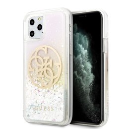 Guess Gradient Liquid Glitter Circle Logo - Case for iPhone 11 Pro Max