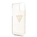 Guess Solid Glitter Triangle - Case for iPhone 11 Pro (Gold)