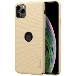 Nillkin Super Frosted Shield - Case for Apple iPhone 11 Pro Max z wycięciem na logo (Golden)