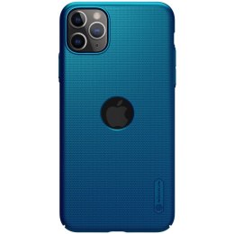 Nillkin Super Frosted Shield - Case for Apple iPhone 11 Pro Max z wycięciem na logo (Peacock Blue)