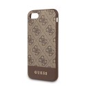 Guess 4G Bottom Stripe Collection - Etui iPhone SE 2020 / 8 / 7 (Brown)