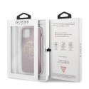 Guess Circle Glitter 4G - Case for iPhone 11 Pro Max (różowy)