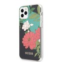 Guess Flower Case N1 - Case for iPhone 11 Pro Max (Black)