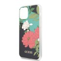 Guess Flower Case N1 - Case for iPhone 11 Pro Max (Black)