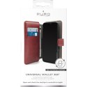 PURO Universal Wallet 360 ° - Universal swivel pouch with card slots, size XL (red)