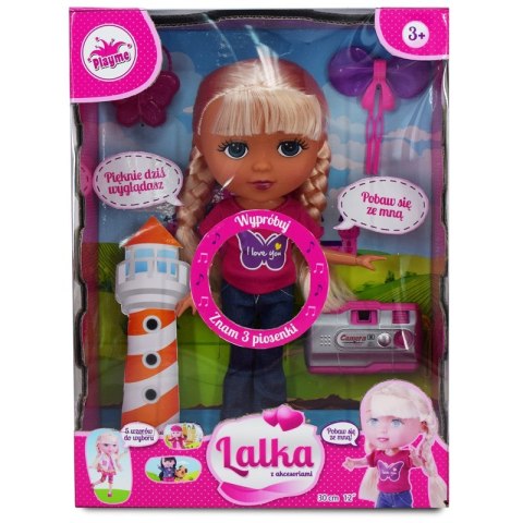 Playme - Doll with accessories explorer (30 cm)