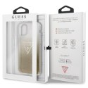 Guess Solid Glitter Triangle - iPhone 11 Case (Gold)