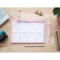 Pusheen - Weekly desk planner from the Rose collection of 54 sheets