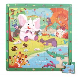 Top Bright - Wooden game & jungle puzzle (25 pcs.)