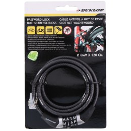 Dunlop - Bicycle Lock with Combination (Black)