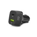 Green Cell In-car Charger USB-C Power Delivery + USB Quick Charge 3.0