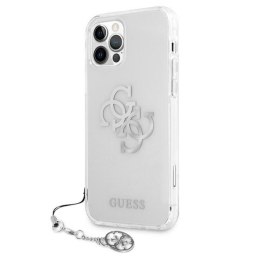 Guess 4G Big Logo Charm - Case for iPhone 12 Pro Max (Silver)