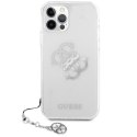 Guess 4G Big Logo Charm - Case for iPhone 12 Pro Max (Silver)