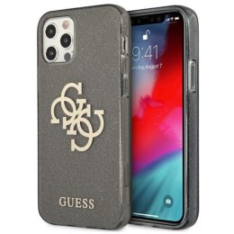 Guess Glitter 4G Big Logo - Case for iPhone 12 Pro Max (Black)