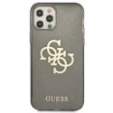 Guess Glitter 4G Big Logo - Case for iPhone 12 Pro Max (Black)