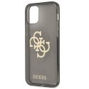 Guess Glitter 4G Big Logo - Case for iPhone 12 Pro Max (Black)