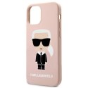 Karl Lagerfeld Fullbody Silicone Iconic - Case iPhone 12 Mini (Light Pink)