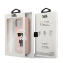 Karl Lagerfeld Fullbody Silicone Iconic - Case iPhone 12 Mini (Light Pink)