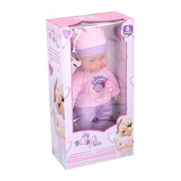 My baby & me - Interactive baby doll 41cm (Pink and purple)
